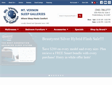 Tablet Screenshot of mtvernonsleep.com